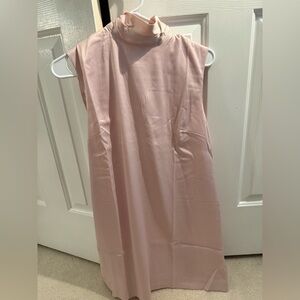 Daily Drills Silk Mini Dress Baby Pink